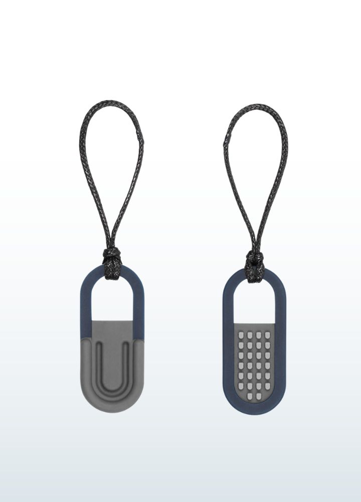 Chewy fidget Zen in Calming Blue – voor veilig kauwen en friemelen