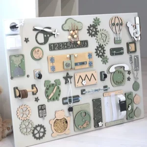 Slot- en schuifelementen op extra large busy board