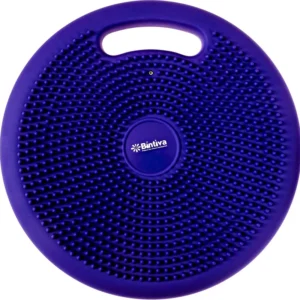 Blauw wiebelkussen met handvat en gestructureerd oppervlak